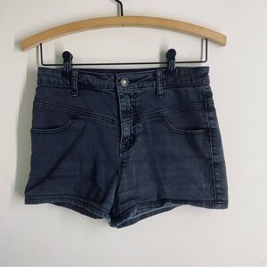 BDG Super High Rise Seam Short Black size 27